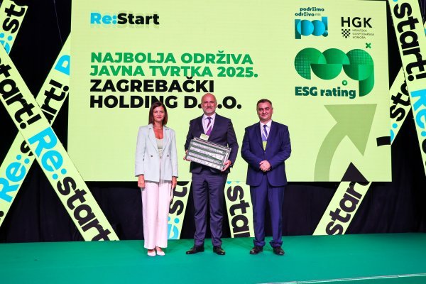 U kategoriji najbolje održive javne tvrtke dobitnik je Zagrebački Holding