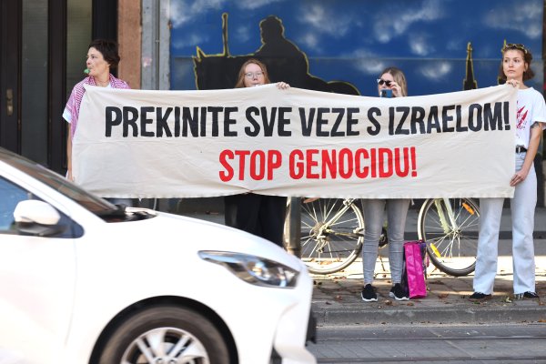 Prosvjed za Palestinu pred Saborom