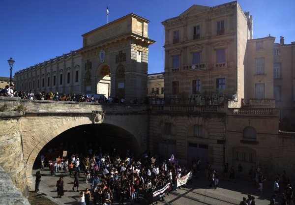 Prosvjedi u Montpellieru, Francuska