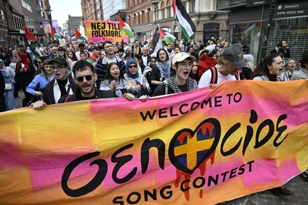 Prosvjed protiv sudjelovanja Izraela na Eurosongu 2024. u Švedskoj