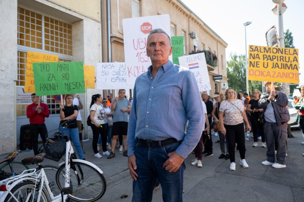 Prosvjed proizvođača jaja u Zagrebu