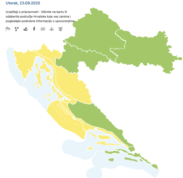 Meteoalarm žutog stupnja