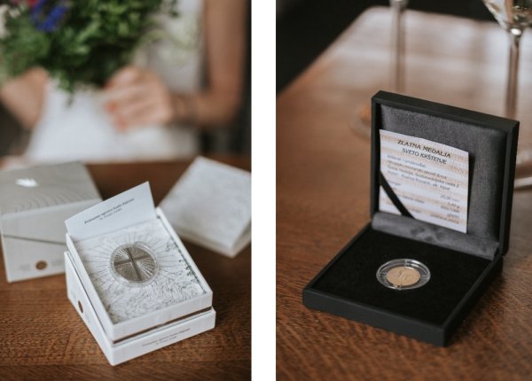 Srebrna medalja 'Križ' i zlatna medalja 'Krštenje'
