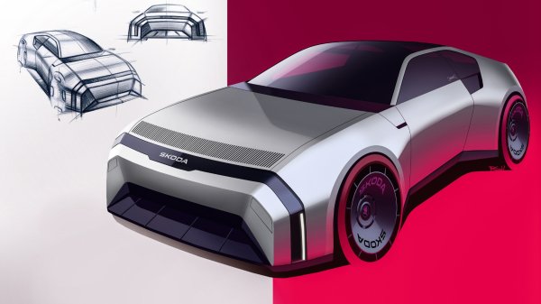 Škoda 110 R koncept - skica