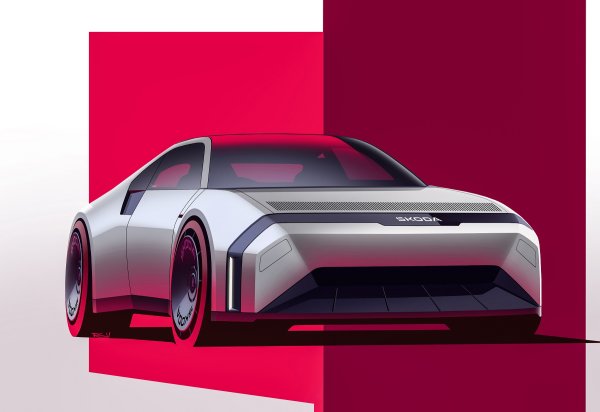 Škoda 110 R koncept - skica