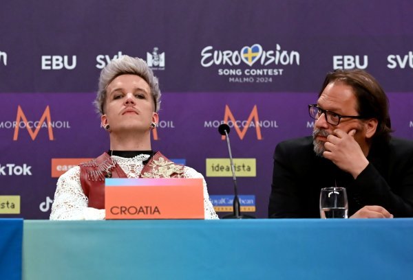 Baby Lasagna i Tomislav Štengl, šef delegacije HRT-a na Euroviziji u Malmöu