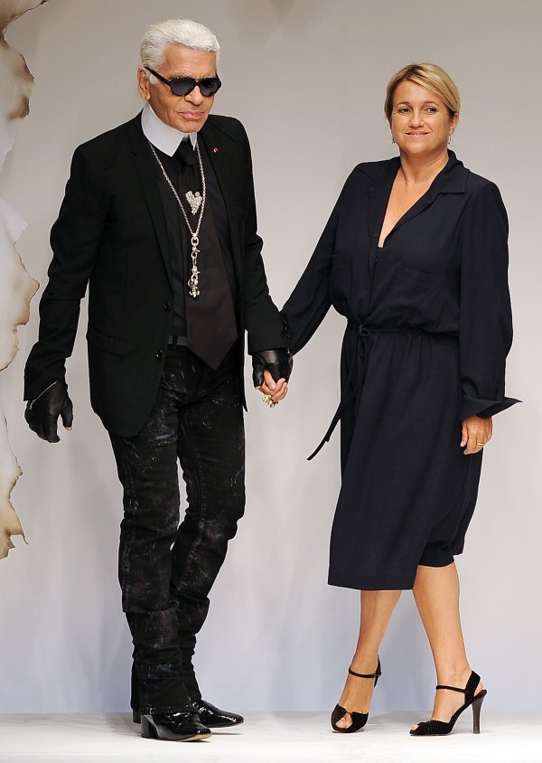 Karl Lagerfeld i Silvia Venturini Fendi
