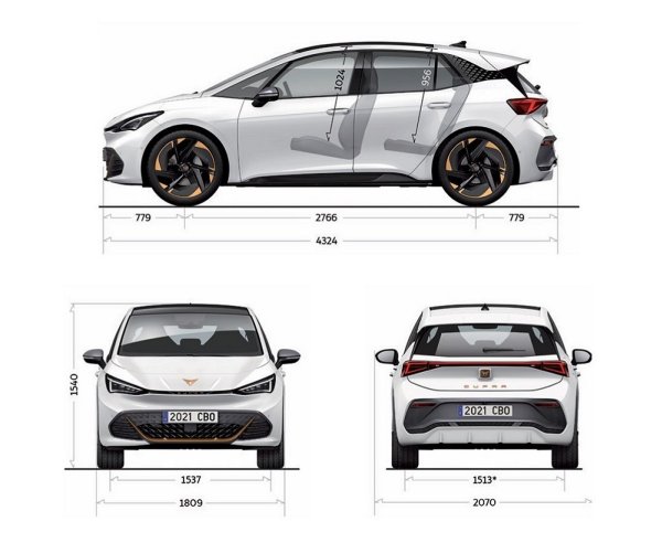 Cupra Born 7- dimenzije