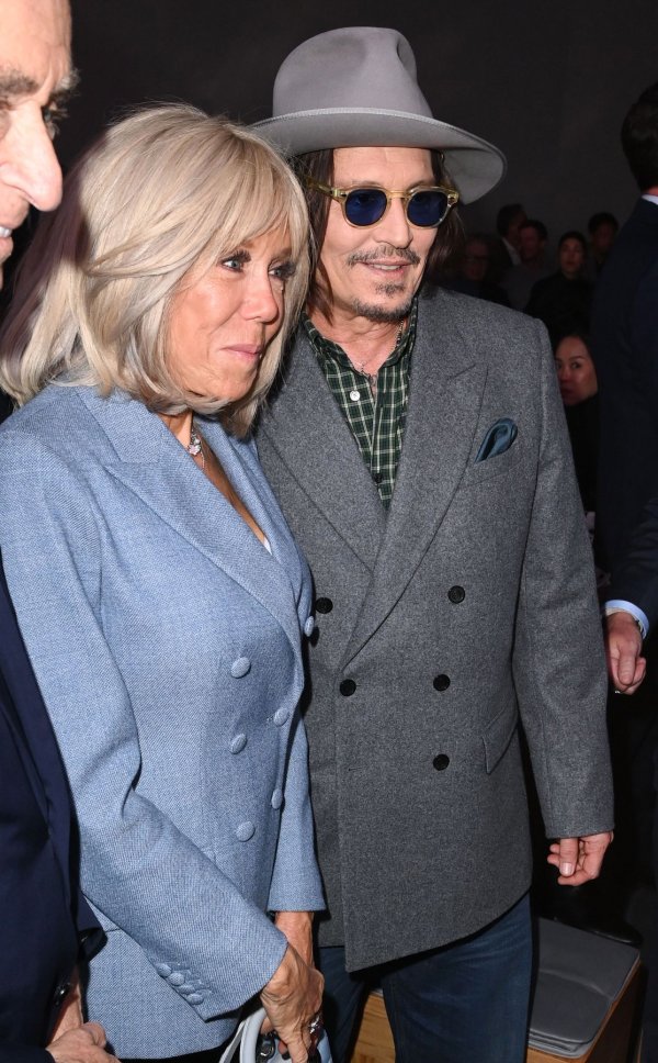 Brigitte Macron i Johnny Depp