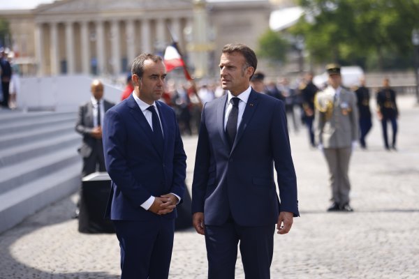 Sébastien Lecornu i Emmanuel Macron