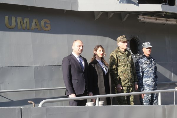 Ivan Anušić na preuzimanju drugog obalnog ophodnog broda Umag