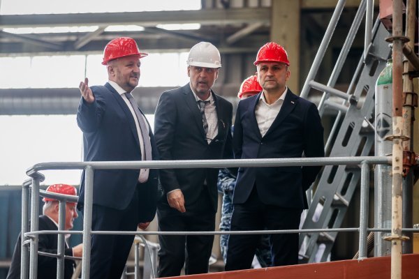 Ministar Ivan Anušić i načelnik stožera Tihomir Kundid u travnju 2024. posjetili su Brodosplit