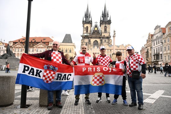 Hrvatski navijači u Pragu, Češka - Hrvatska, kvalifikacije za SP, 9.10.2025.