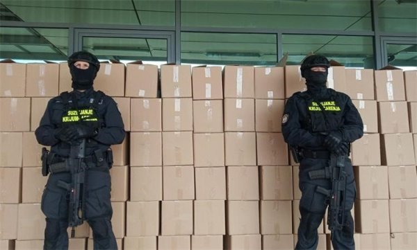 Zaplijenjeno 13.910.000 komada cigareta u kutijama