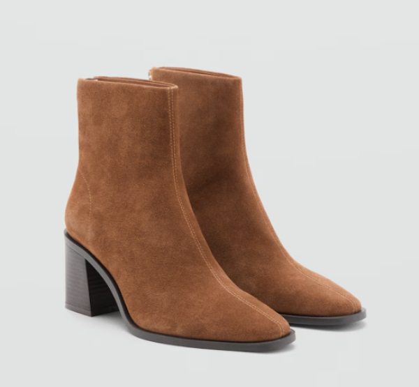 Mango: Gležnjače od brušene kože