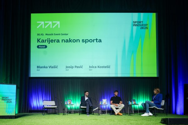 Blanka Vlašić, Ivica Kostelić, Josip Pavić na konferenciji Sport Innovest 2025.