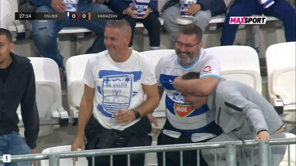 Nevjerojatna situacija u Osijeku; Jakupović loptom 'nokautirao' navijača