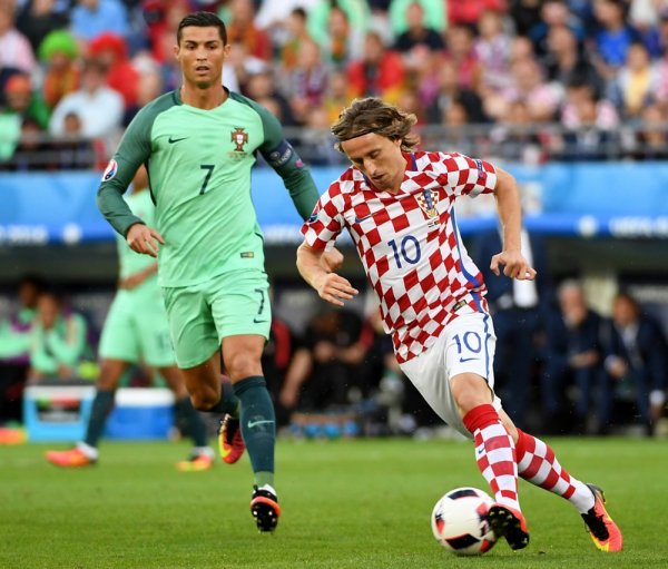 Cristiano Ronaldo Portugal i Luka Modrić Hrvatska