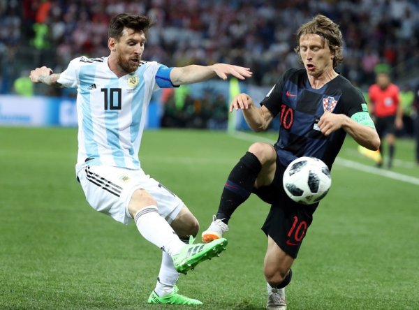 Leo Messi Argentina i Luka Modrić Hrvatska