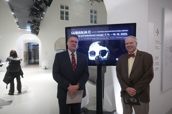 Ivor Janković i Fred Smith uoči otvorenja izložbe 'Lubanja C'