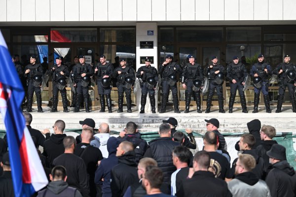 Prosvjed Torcide pred sudom u Splitu