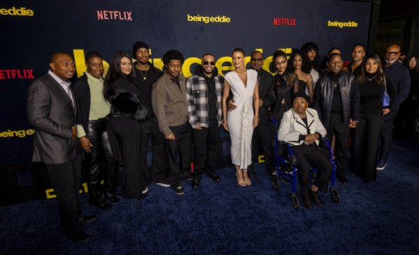 Eddie s obitelji na premijeri 'Being Eddie' u LA-u