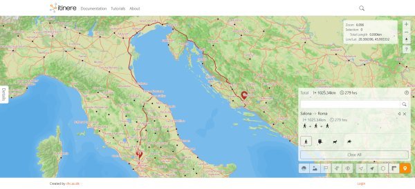 Ruta kojom se sredinom 2. stoljeća putovalo od Salone do Rima