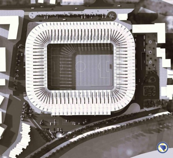Idejni projekt stadiona u Zenici