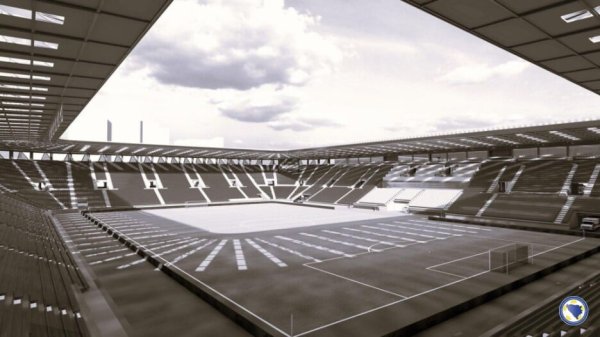 Idejni projekt stadiona u Zenici