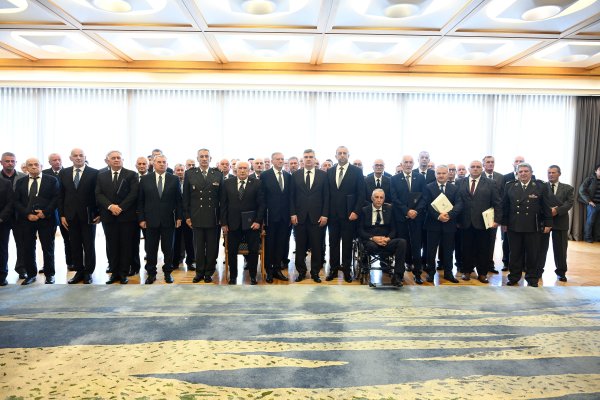 Predsjednik Republike dodijelio počasne generalske činove