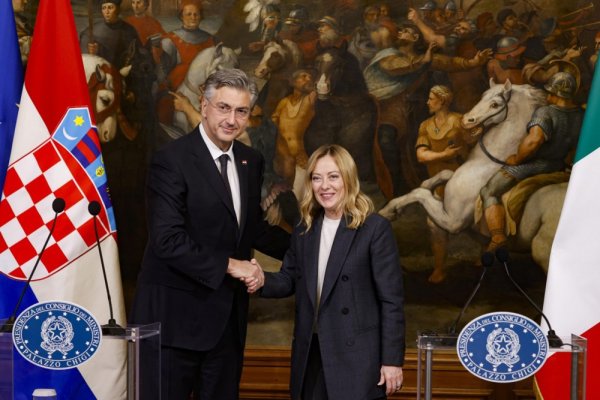 Andrej Plenković i Giorgia Meloni, Rim 2025.