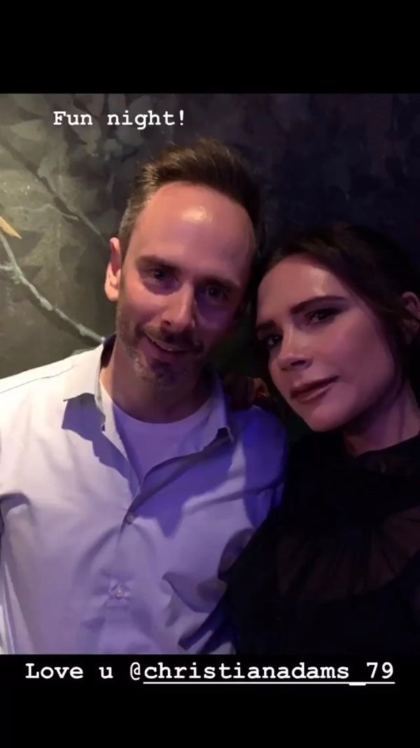 Victoria Beckham i Christian Adams