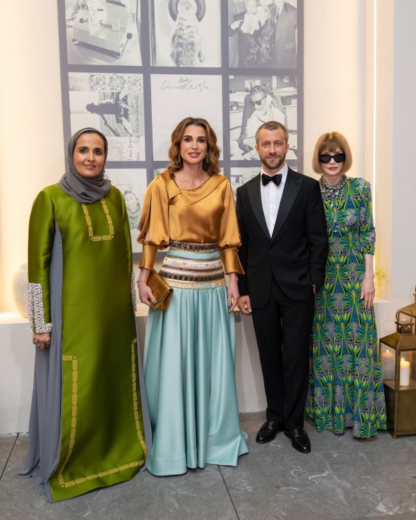 šeika Al Mayassa bin Hamad Al Thani, kraljica Rania Al Abdullah, Francesco Carrozzini i Anna Wintour