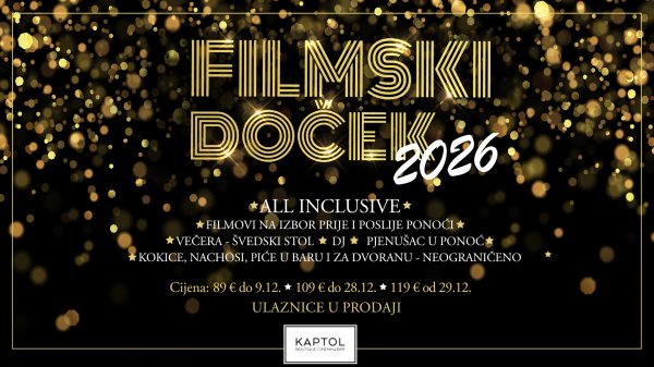 Filmski doček Nove godine u Kaptol Boutique Cinema