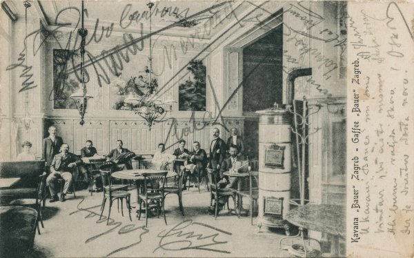 Interijer kavane Bauer na uglu Ilice i Frankopanske