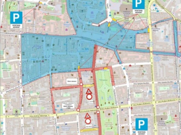Regulacija prometa za Advent u Zagrebu