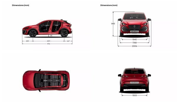 Renault Clio - dimenzije