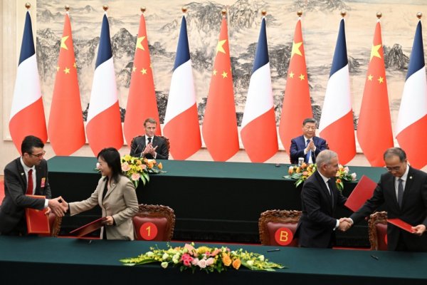 Emmanuel Macron i Xi Jinping