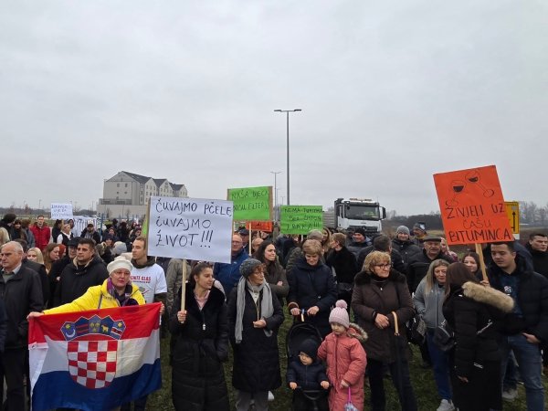 Prosvjed u Jastrebarskom protiv pogona Draco