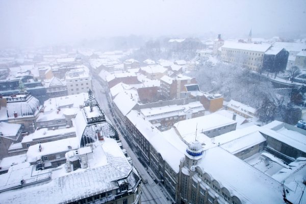 Zagreb pod snijegom 2012.
