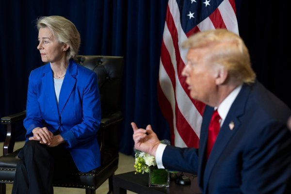 Ursula von der Leyen i Donald Trump