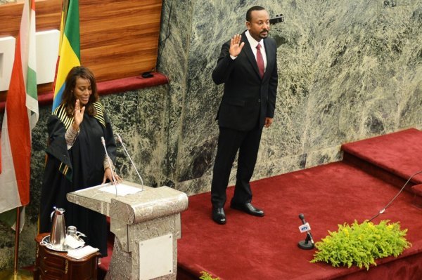Abiy Ahmed Ali priseže za premijera Etiopije