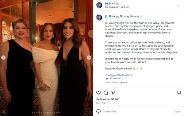 Jennifer Lopez i sestre Leslie i Lynda