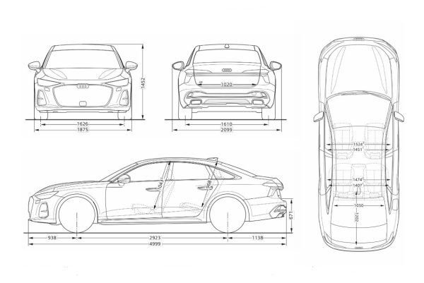 Audi A6 Limousine - dimenzije