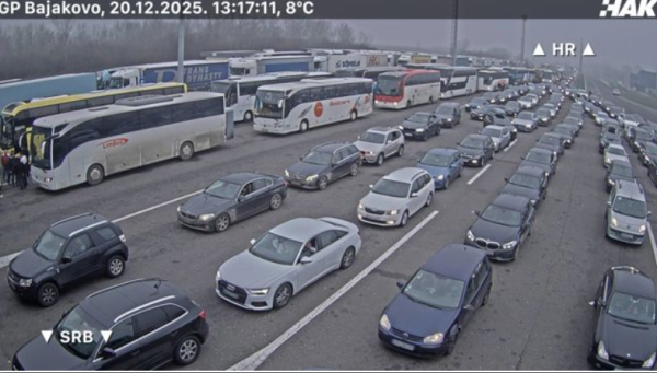 Gužve na cestama, na Bajakovu se čeka sedam sati