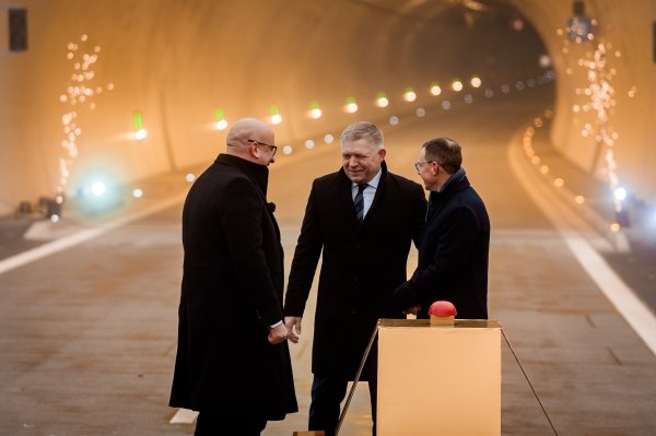 Robert Fico na otvaranju tunela
