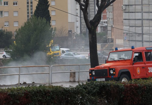 Požar u napuštenom splitskom objektu: Jedna osoba ozlijeđena