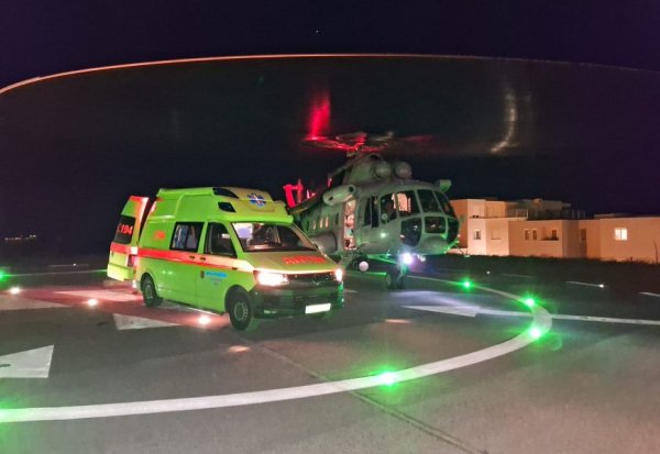Helikopterom HRZ-a na Staru godinu pacijent prevezen u splitsku bolnicu