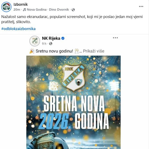 Akcija #odblokzaizbornika