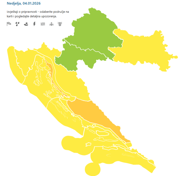 Prognoza za nedjelju
